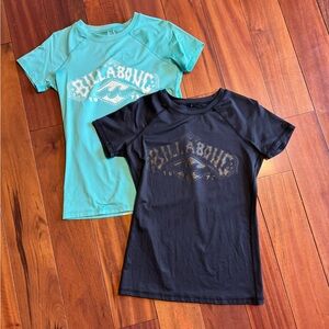 Billabong Women’s Large Teal and Black Rash Guards